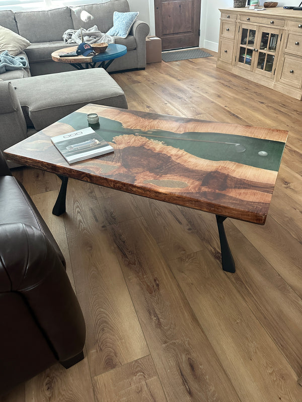 Golf River Table Custom Epoxy Table