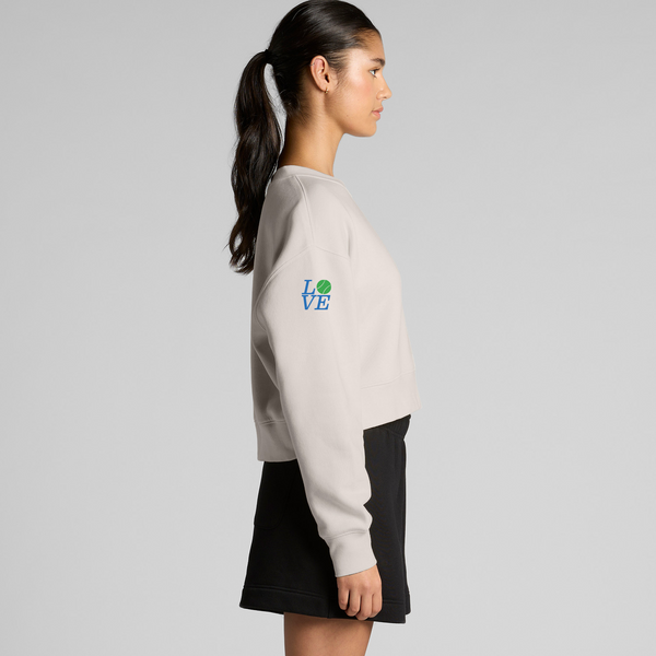 Sporty & Sassy Relaxed Cropped Crew Sweatshirt